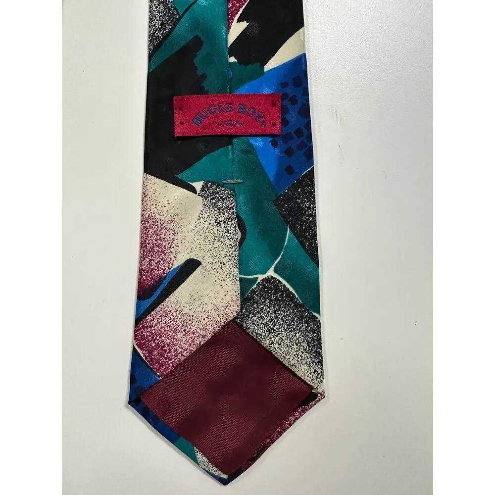 Bugle Boy USA Vintage Mens Neck Tie 100% Polyester